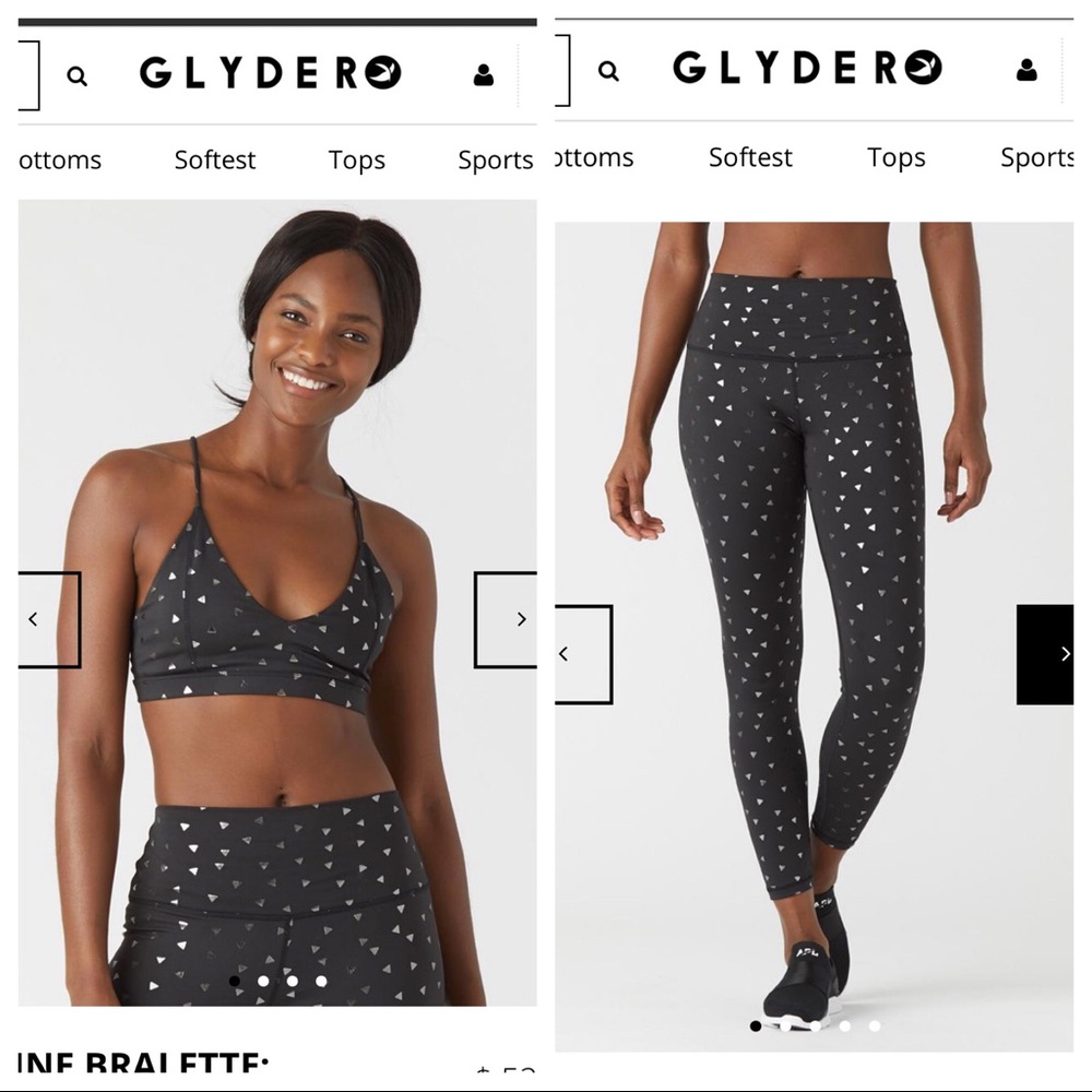 Glyder Apparel matching bra/ leggings set